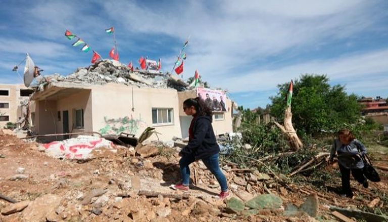 أحد منازل الفلسطينيين التي هدمها الاحتلال الإسرائيلي