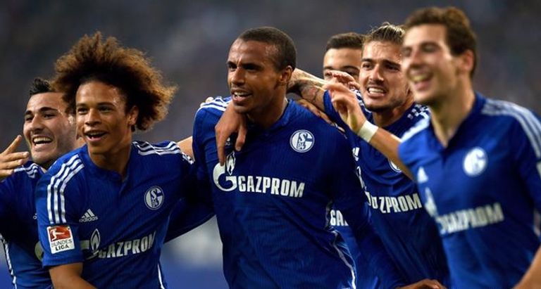 جويل ماتيب وليروي ساني جماهير فريق شالكه الألماني