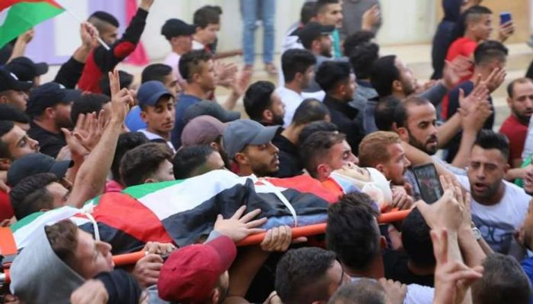 تشييع جنازة طفل استشهد برصاص الاحتلال
