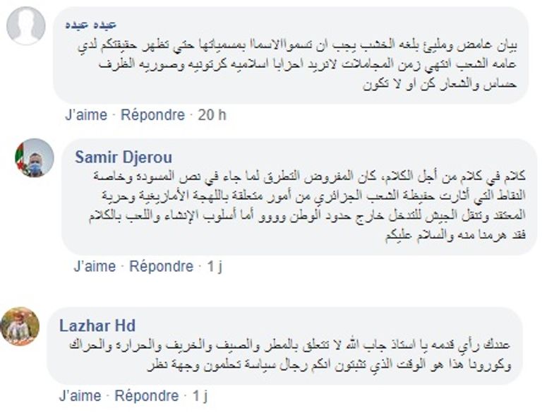 ردود أفعال الجزائريين على مواقف التيارات الإخوانية من مسودة الدستور جانب من الحراك الشعبي المطالب بالتغيير الجذري بالجزائر - أرشيفية