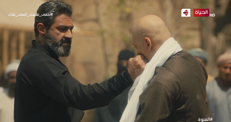 مشهد من مسلسل "الفتوة"