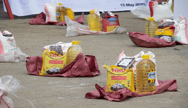 جانب من المساعدات الإماراتية