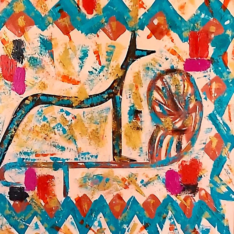 كمامات من تصميم التشكيلية المصرية رندة فؤاد