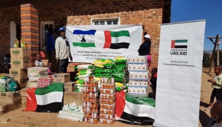 سفارة الإمارات بجنوب أفريقيا تنفذ حملة مساعدات في ليسوتو