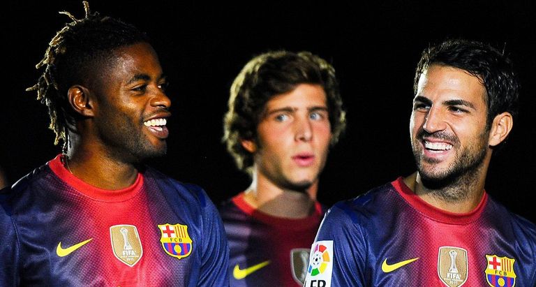 تييري هنري على مقاعد بدلاء برشلونة