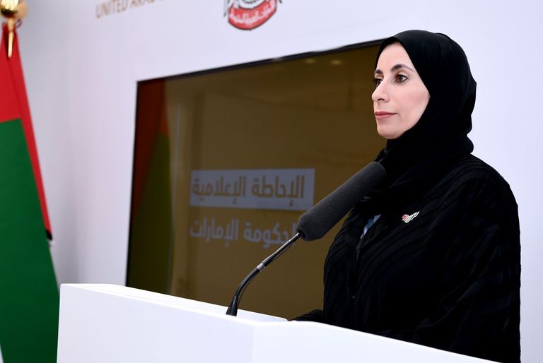 الدكتورة فريدة الحوسني الدكتورة آمنة الضحاك، المتحدث الرسمي عن حكومة الإمارات