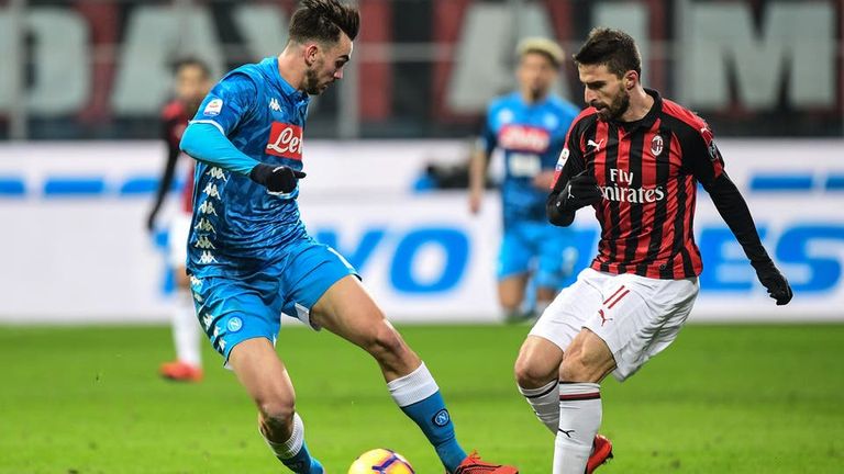 ميلان ونابولي - صورة أرشيفية الدوري الإيطالي