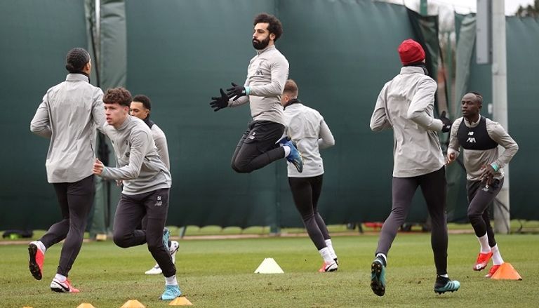 تدريبات فريق ليفربول الدوريات الأوروبية الكبرى