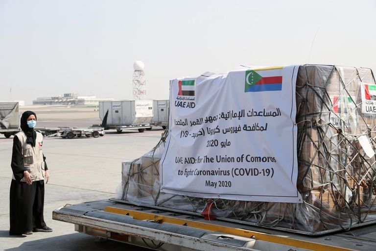 الإمارات ترسل مساعدات طبية إلى جمهورية القمر