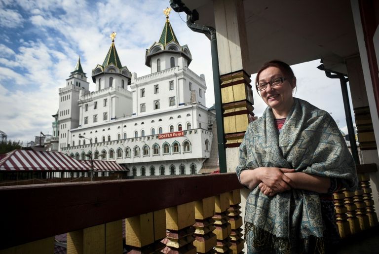 جانب من مسيرة روسية لمناهضة العنف ضد النساء