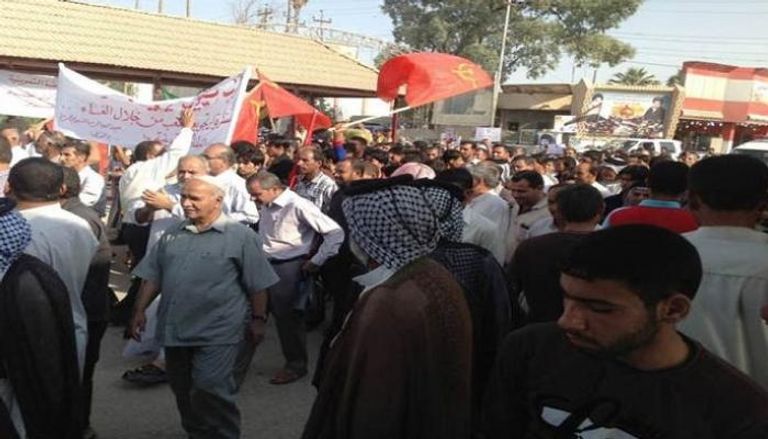 مظاهرة سابقة تطالب بمحاسبة المتورطين في قمع العراقيين
