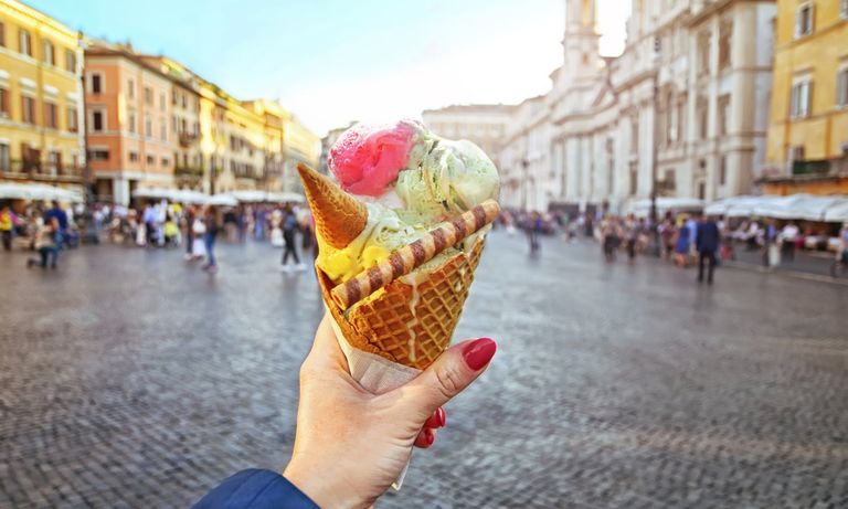 الآيس كريم التقليدي في إيطاليا