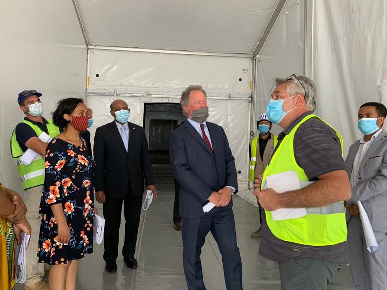 وزيرة الصحة الإثيوبية ومدير برنامج الغذاء العالمي