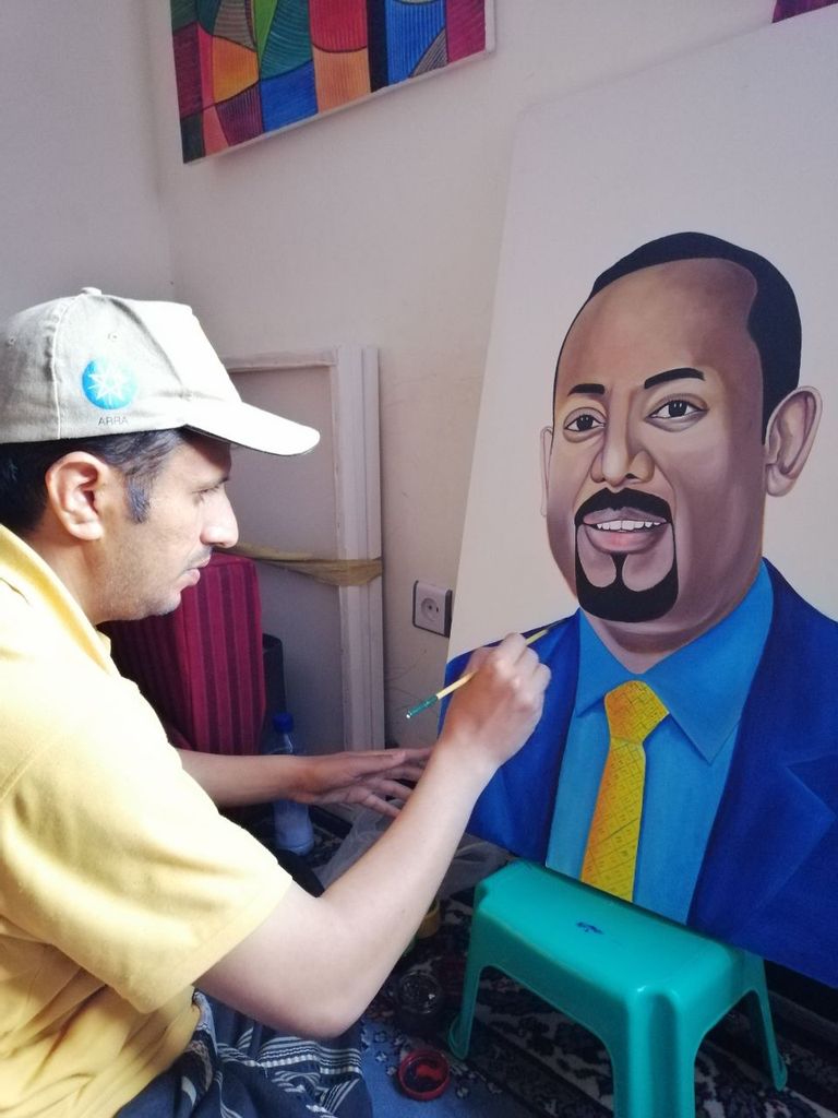 الفنان اليمني رضوان أحمد الحميدي