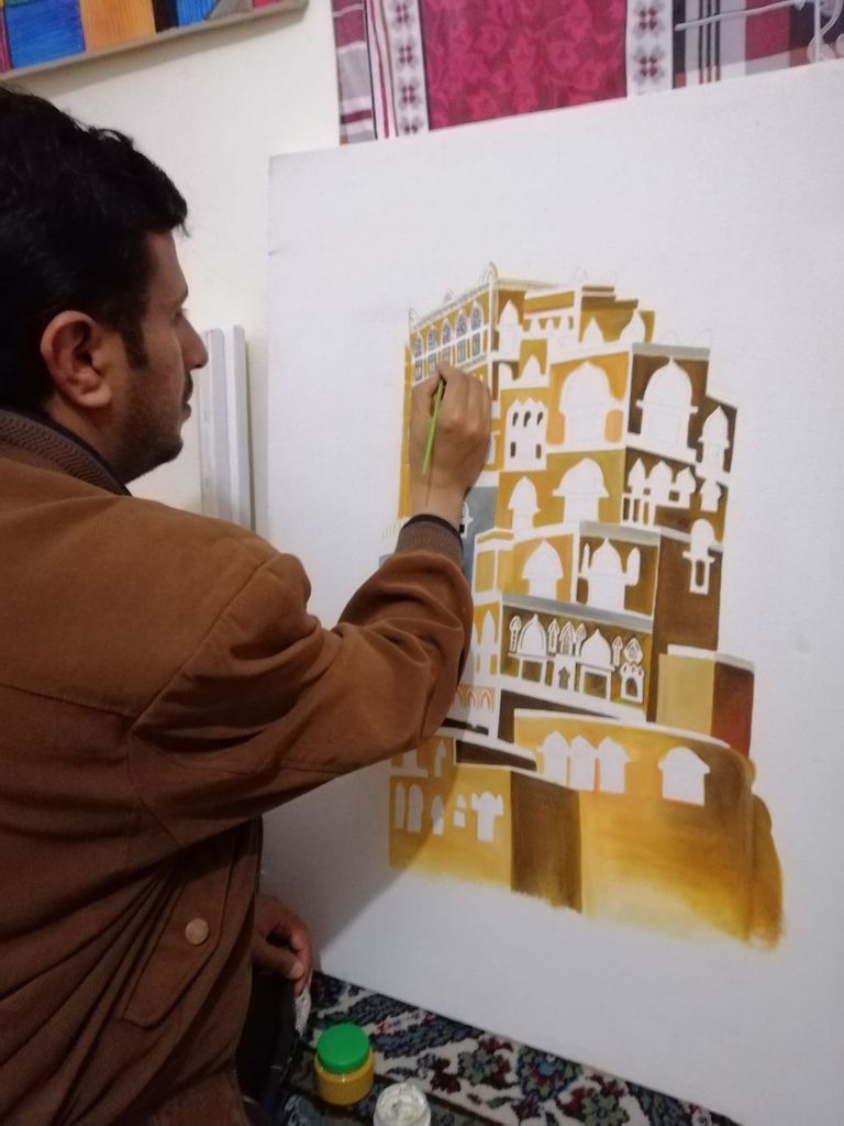 الفنان اليمني رضوان أحمد الحميدي