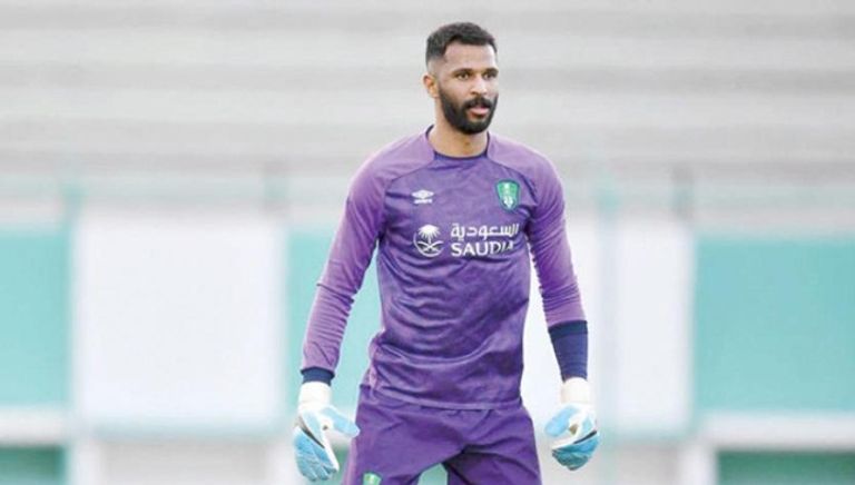 محمد العويس حارس أهلي جدة عبدالفتاح عسيري لاعب أهلي جدة