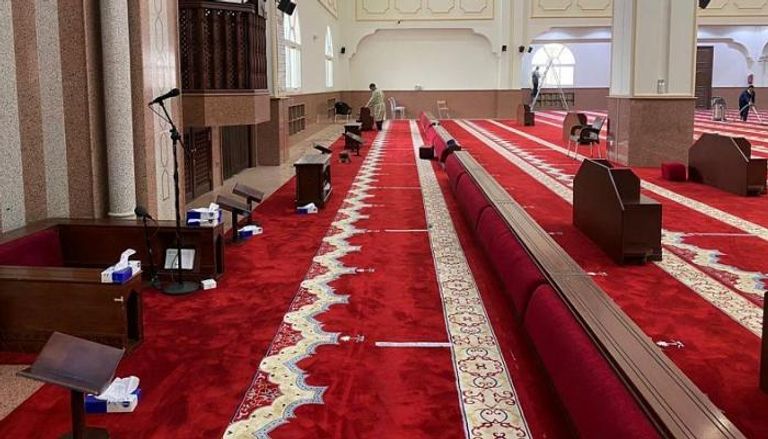 عدم التزاحم عند دخول المساجد من إجراءات الوقاية