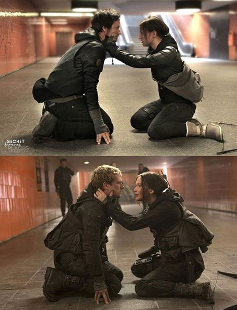 الزوجان الألمانيان يؤديان مشهدا من فيلم 