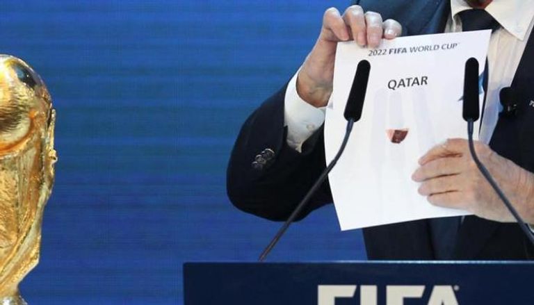 لحظة فوز قطر باستضافة مونديال 2022