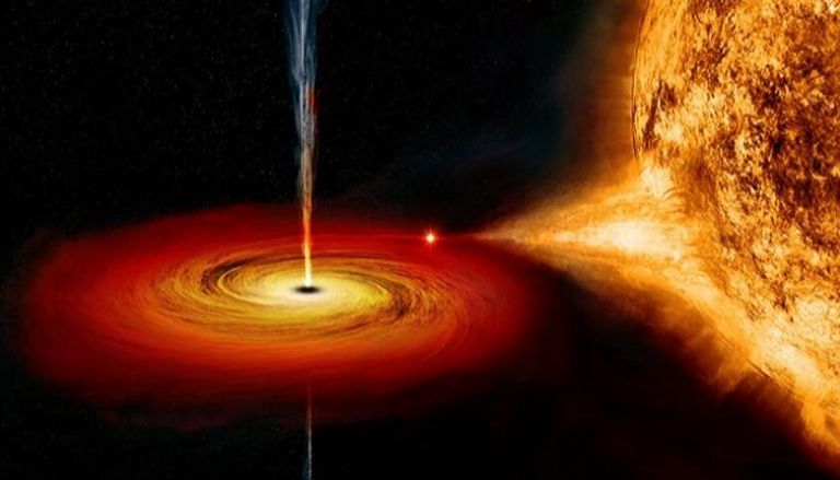 صورة توضح نظام الثقب الأسود 