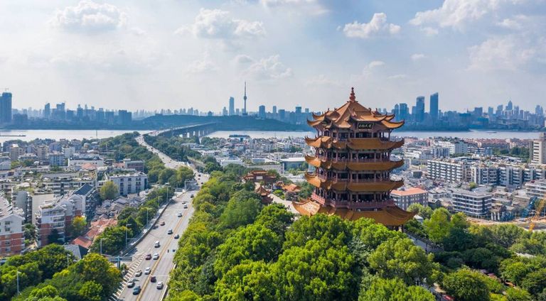 مدينة ووهان تقع في وسط الصين