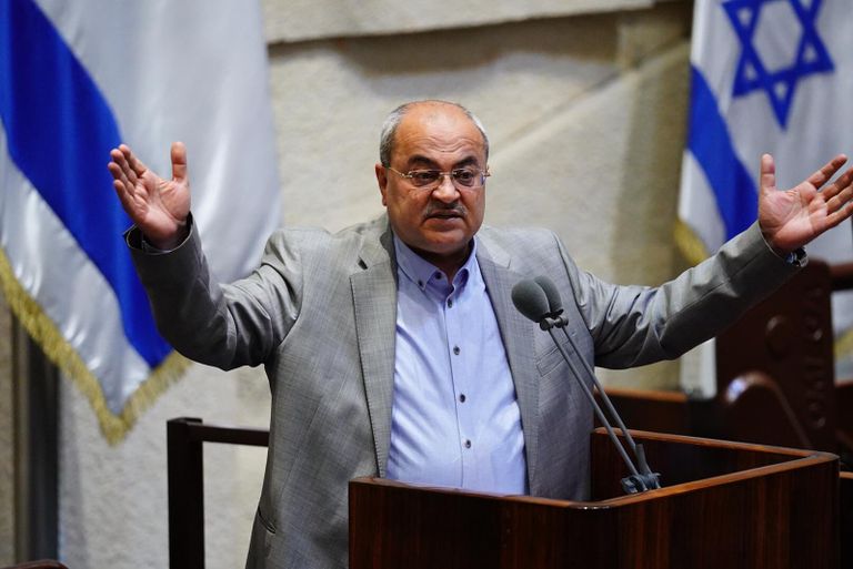 جانب من المظاهرة في أم الفحم