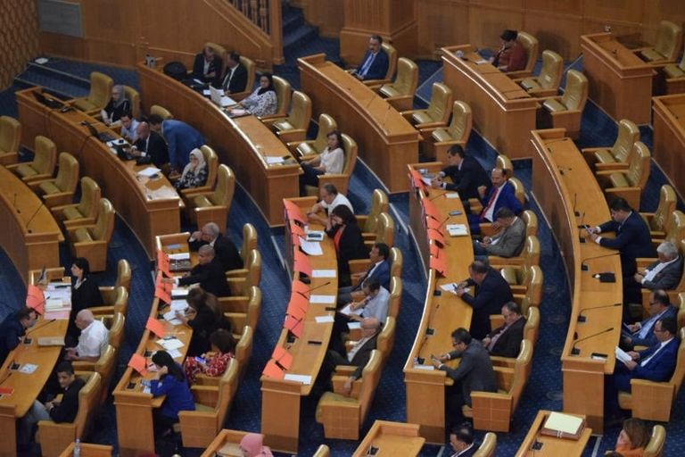 رئيسة الحزب الدستوري الحر، عبير موسى- أرشيفية