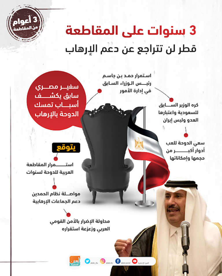 دبلوماسي مصري يكشف دور حمد بن جاسم