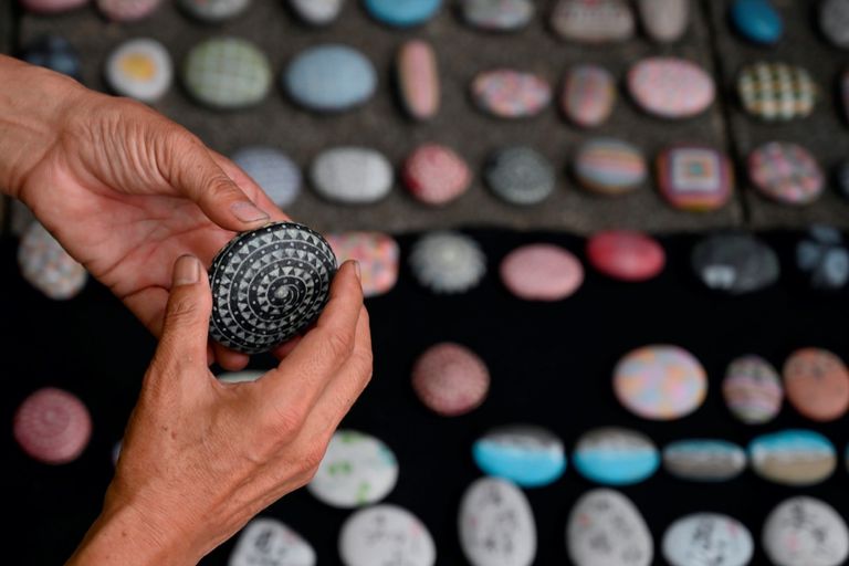 بائع الحصى في تايوان