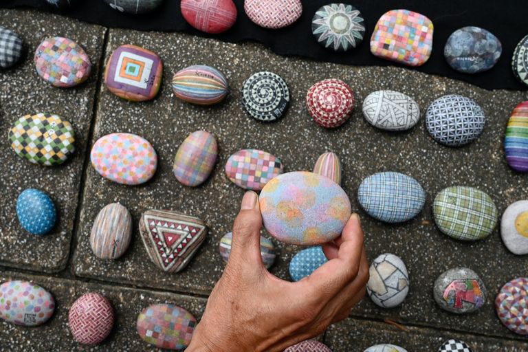 بائع الحصى في تايوان