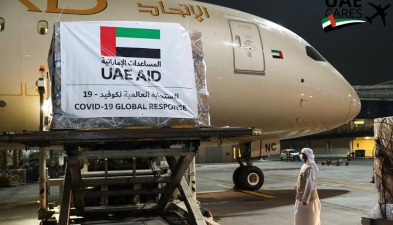 الإمارات ترسل المساعدات الطبية لمكافحة كورونا