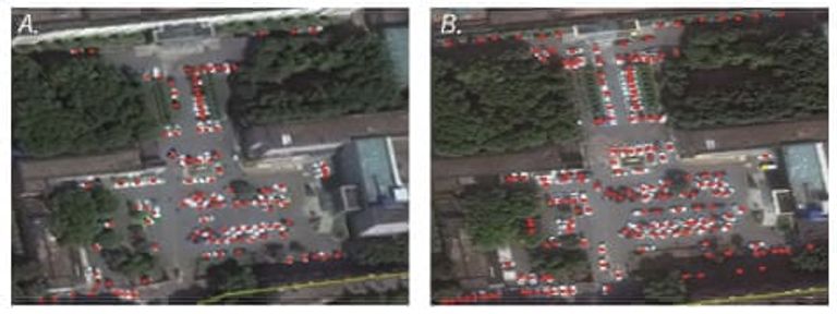 صور أقمار صناعية لموقف سيارات مستشفى ووهان في أكتوبر 2018 و2019 صينيون يركبون الدراجات في ووهان