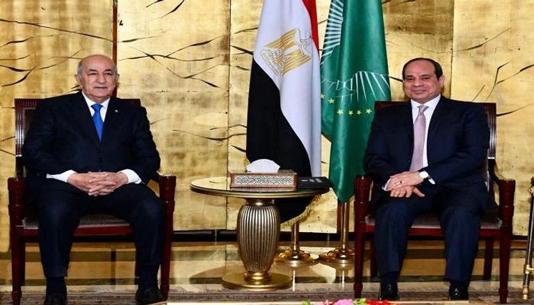 الرئيسان المصري عبدالفتاح السيسي والجزائري عبدالمجيد تبون- أرشيفية