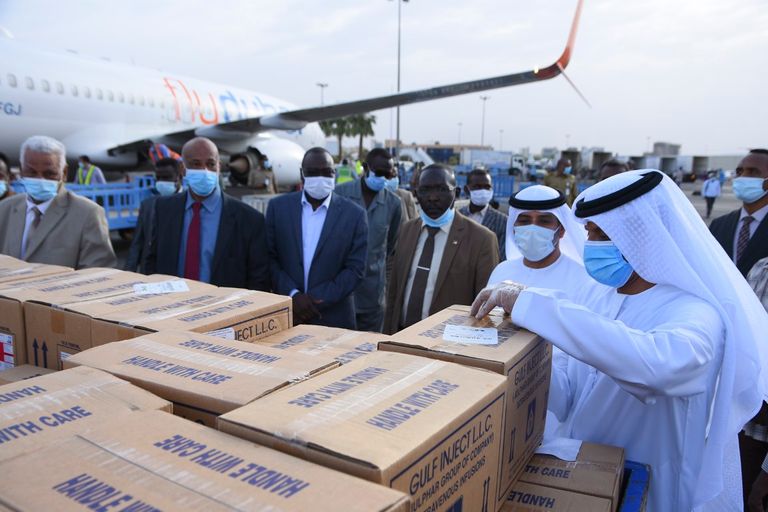 طائرة مساعدات إماراتية تصل السودان