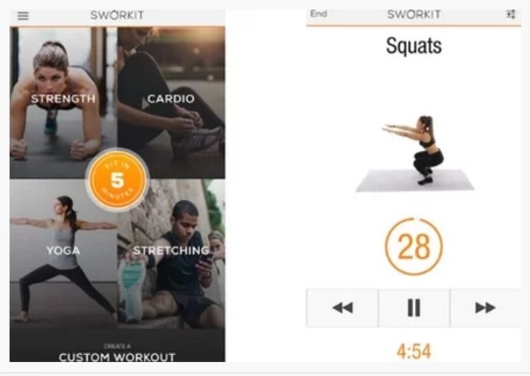 أم وطفلتها تتدربان داخل المنزل في زمن كورونا