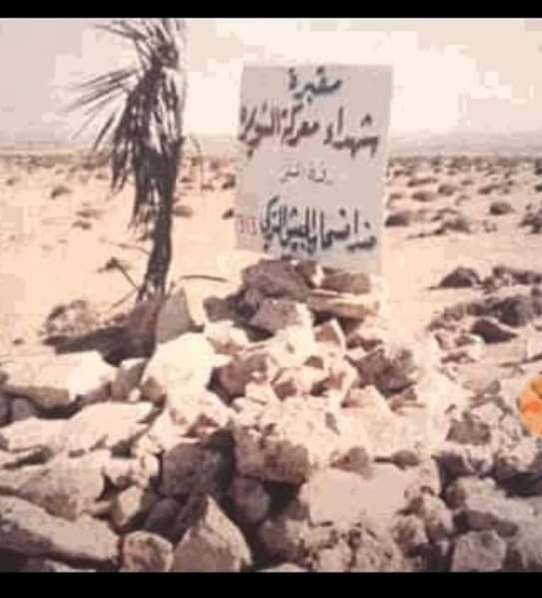 مقبرة شهداء معركة الشويمره ضد الأتراك- خاصة "العين الإخبارية" من المصدر جنود أتراك في ليبيا إبان الغزو التركي- أرشيفية