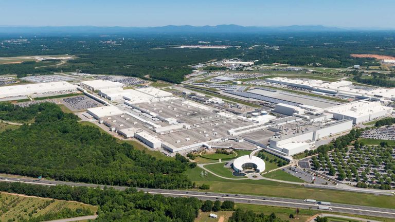 مصنع بي إم دبليو في مدينة سبارتانبرج الأمريكية