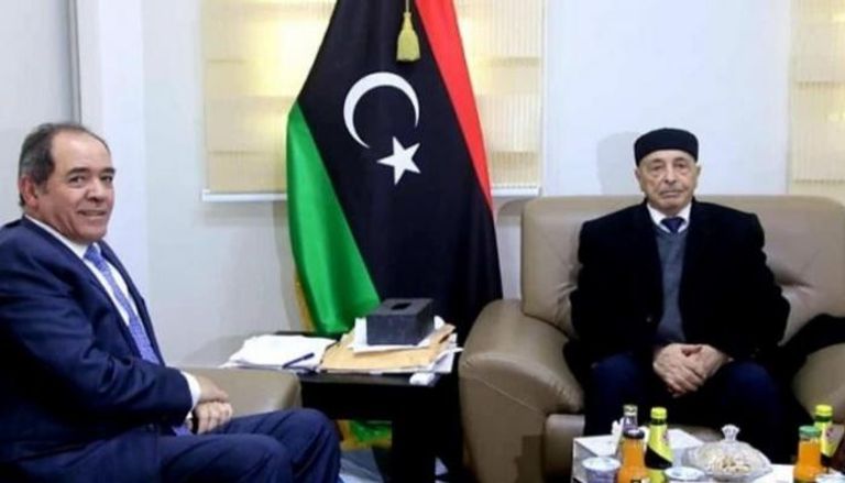 لقاء لرئيس البرلمان الليبي ووزير الخارجية الجزائري- أرشيفية