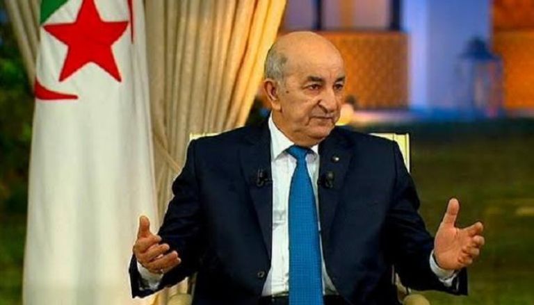 الرئيس الجزائري خلال مقابلة صحفية مع وسائل إعلام محلية