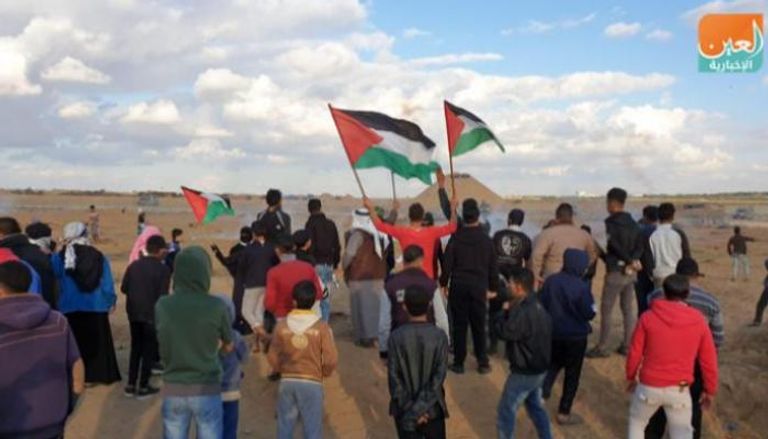 جانب من مسيرات سابقة للعودة في غزة