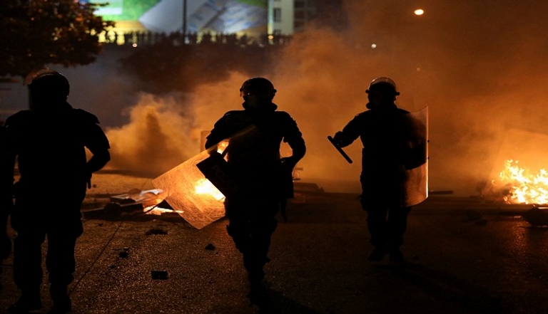 جانب من الاحتجاجات في بيروت