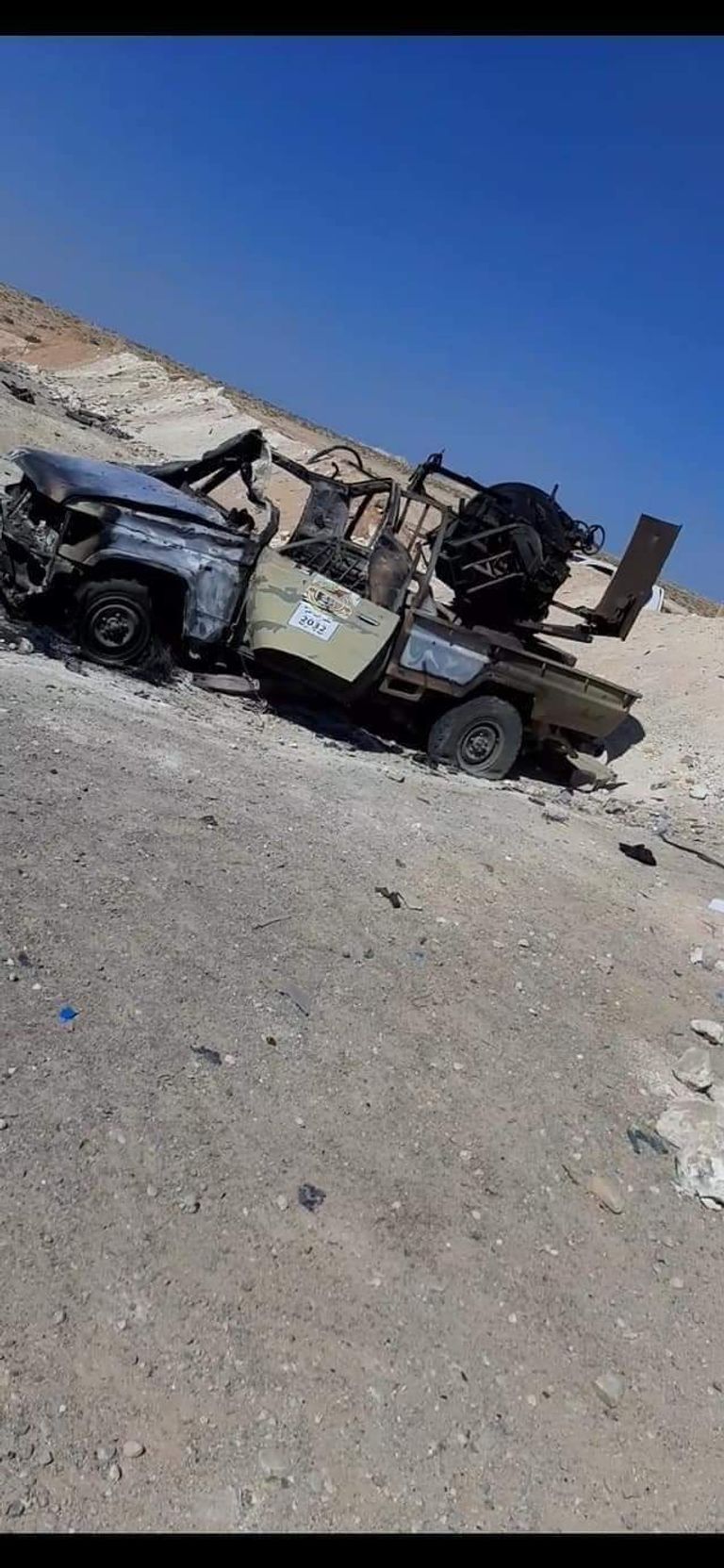 رتل لمليشيات تركيا دمره الجيش الليبي غربي سرت