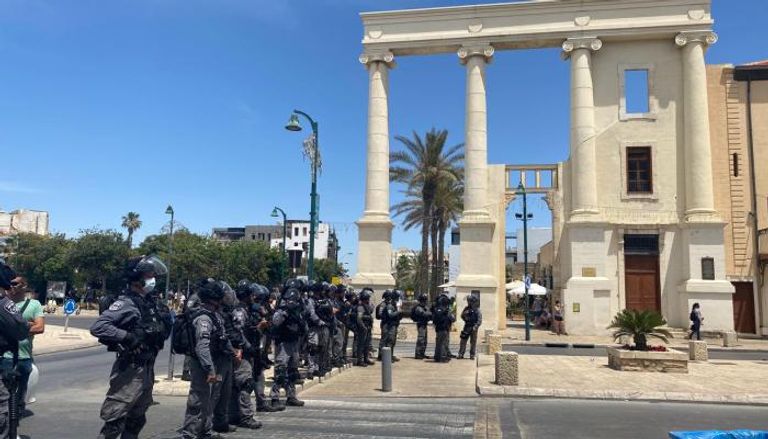 الشرطة الإسرائيلية في مدينة يافا 