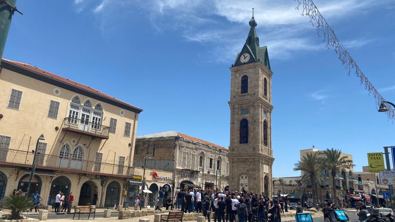 الشرطة الإسرائيلية في مدينة يافا 