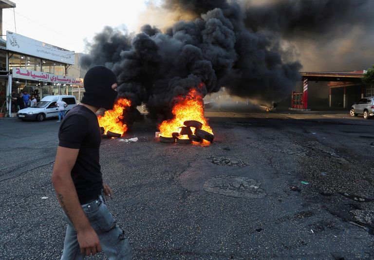 جانب من احتجاجات لبنان