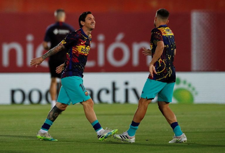 ليونيل ميسي لاعب وقائد برشلونة الإسباني 