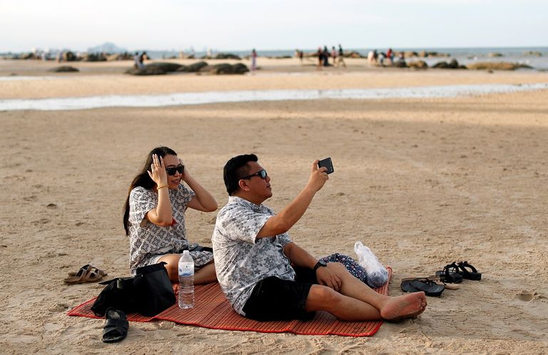 متجر لبيع الكمامات في تايلاند