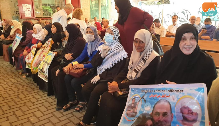 جانب من الاعتصام التضامني مع الأسرى الفلسطينيين