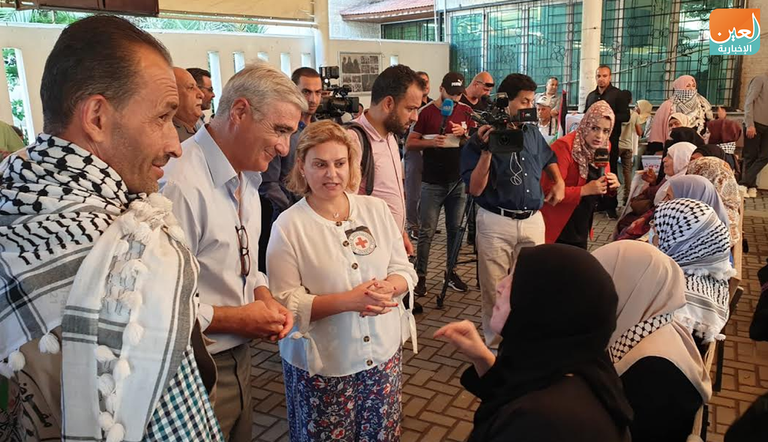 جانب من الاعتصام التضامني مع الأسرى الفلسطينيين