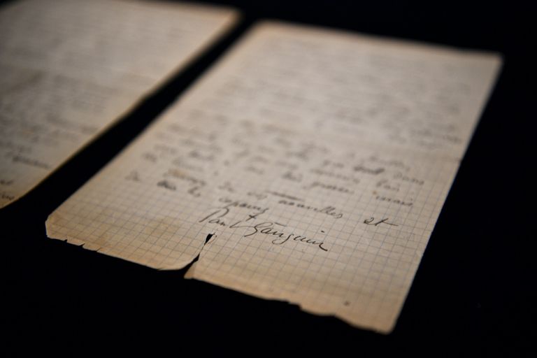 رسالة كتبها فان جوخ وجوجان